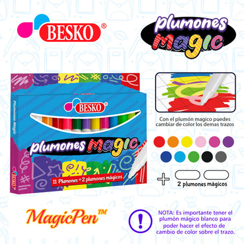 Image of MagicPen™ Arte De 13 Plumones Mágicos Que Cambian De Color